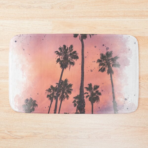 Item preview, Palm Trees Sunset - Watercolor Painting designed and sold by Unaiza Khalid.