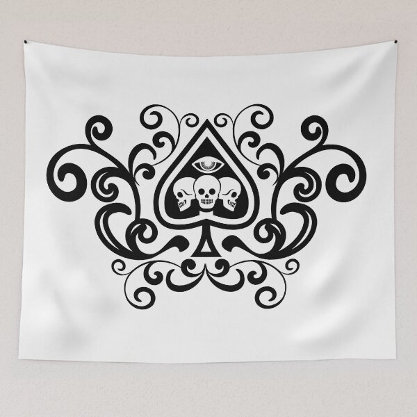 Item preview, ace of spades with skull designed and sold by amid999.