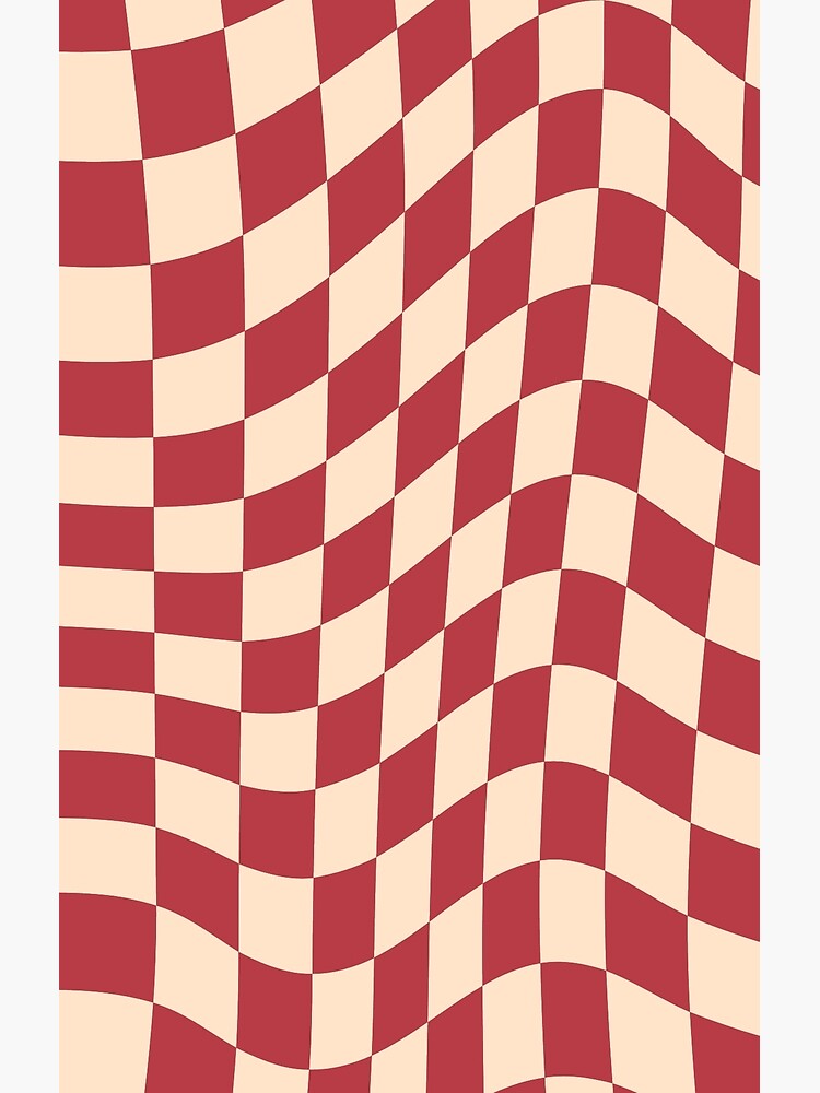 aesthetic minimal red checkers, gingham, plaid, checkerboard