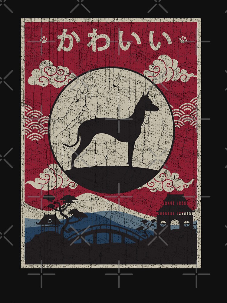 Imagen 7 de 7, Camiseta clásica con la obra Japanese Xoloitzcuintli Kawaii, diseñada y vendida por rafaeltto.
