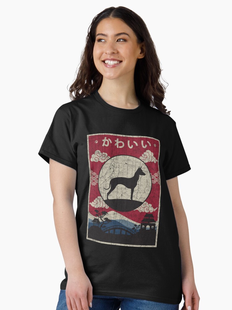 Imagen 2 de 7, Camiseta clásica con la obra Japanese Xoloitzcuintli Kawaii, diseñada y vendida por rafaeltto.