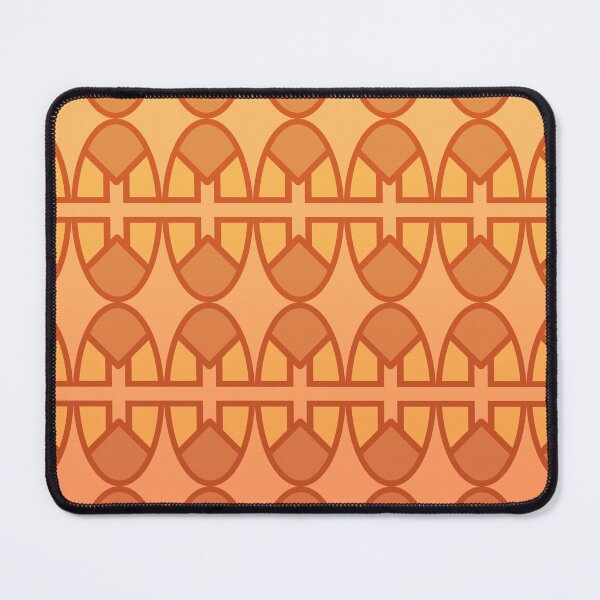 Item preview, Orange abstract pattern of ellipses designed and sold by MinEkkoArt.