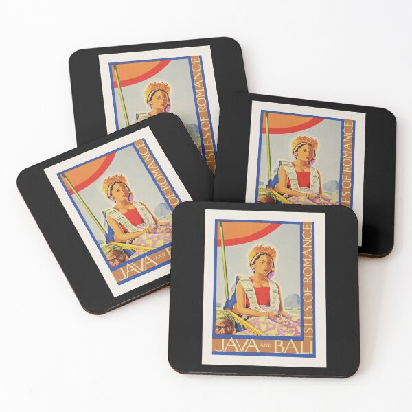 Item preview, Java And Bali Retro Travel Poster Art Print designed and sold by addeoovrteqt.