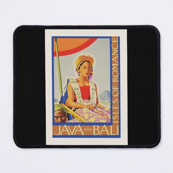 Item preview, Java And Bali Retro Travel Poster Art Print designed and sold by addeoovrteqt.