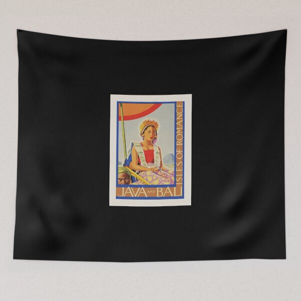 Item preview, Java And Bali Retro Travel Poster Art Print designed and sold by addeoovrteqt.
