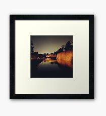 Dusk at Neji Castle Framed Print