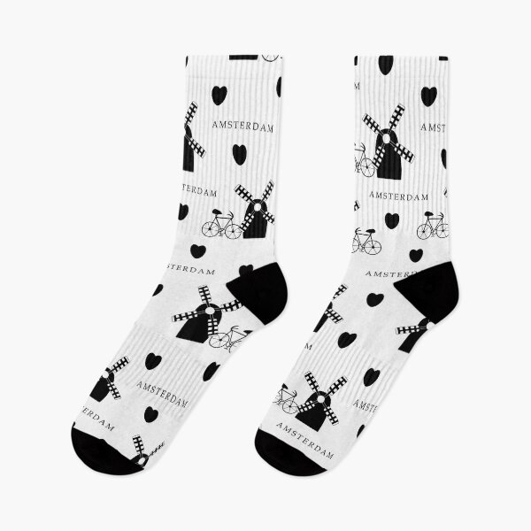 Item preview, Amsterdam, monochrome seamless pattern designed and sold by OM-lova.