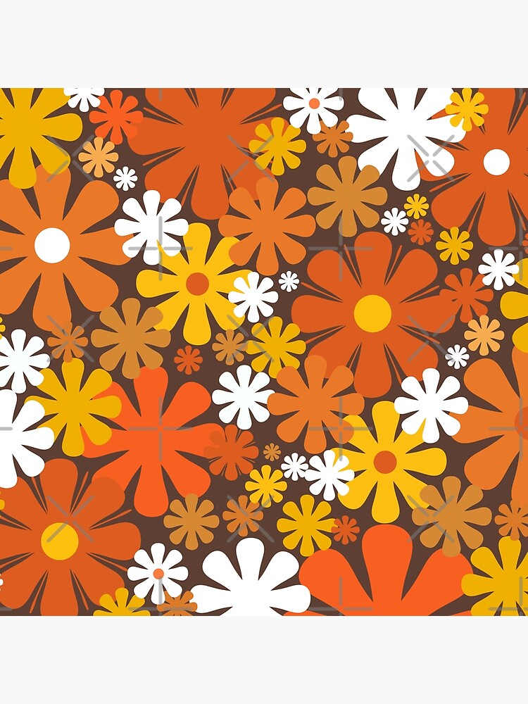 Buy Retro Boho Floral Seamless Pattern, Repeat Pattern, Digital