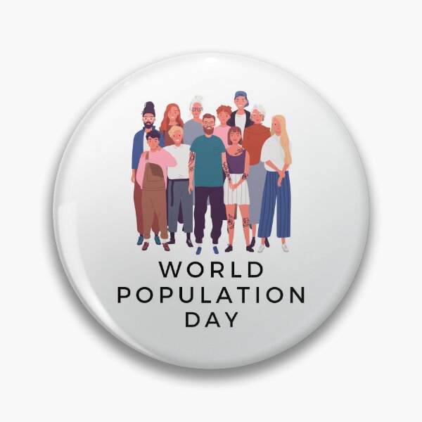 Item preview, world population day July 11 designed and sold by Onewalkdesign.