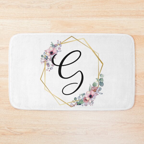 Item preview, Monogram Letter G | Lilac Flowers with Golden Edges designed and sold by JustSeasons.