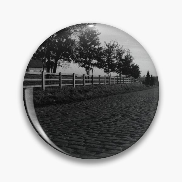 Item preview, paving sett road  in autumnal sunlight in black and white designed and sold by FotoMahieu.