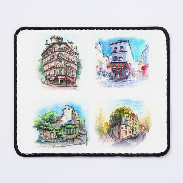 Item preview, Watercolored pencil sketch - France designed and sold by CreativeMagi.