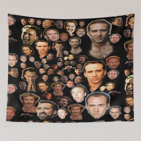 Item preview, Nicholas Cage Faces Pattern - Nicolas Cage - Nick Cage - Nic Cage Faces Pattern designed and sold by PAFDesign.