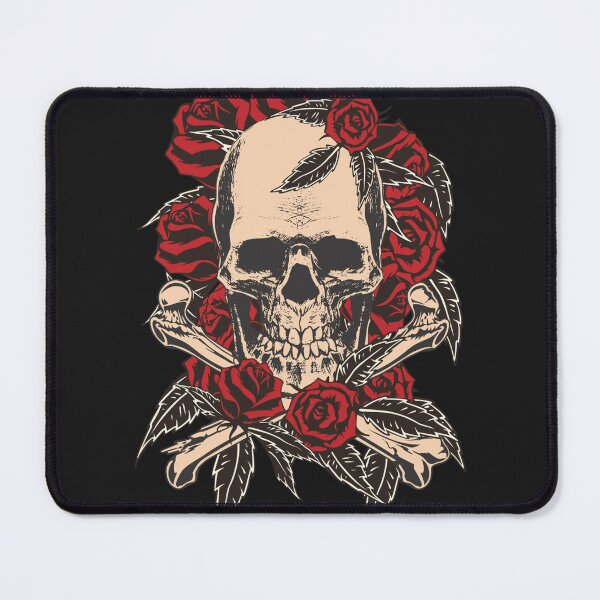 Item preview, Skull and Crossbones Gothic Roses designed and sold by tamdevo1.