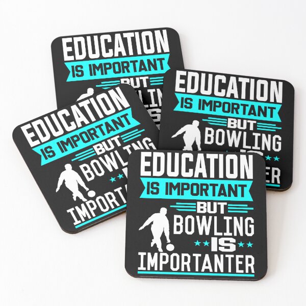 Item preview, Education is important but Bowling is Importanter designed and sold by printhappy4you.
