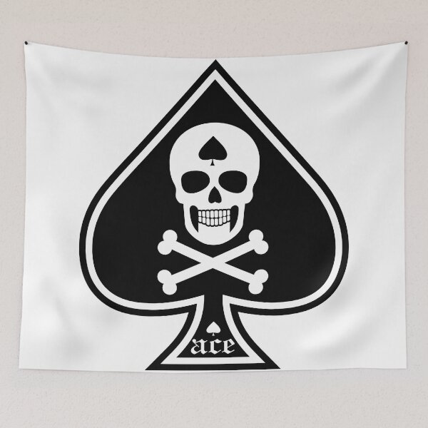 Item preview,  ace of spades with skull designed and sold by amid999.