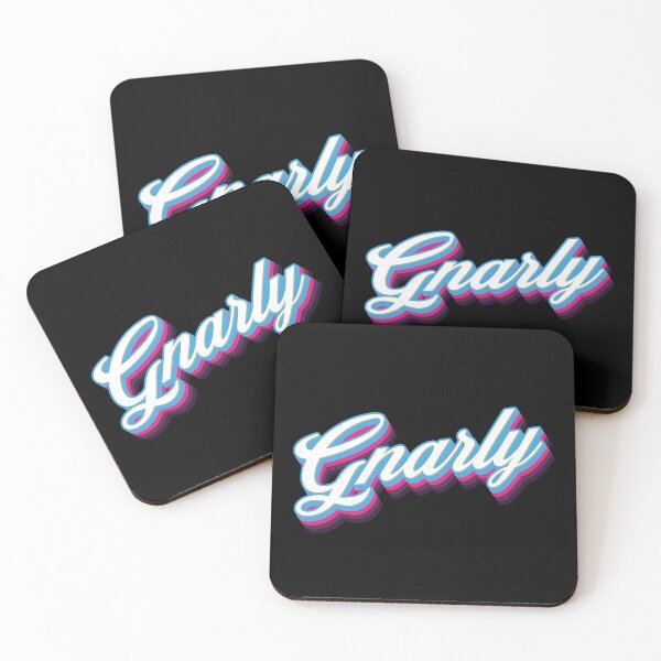 Item preview, Gnarly - 80s Sarcastic Quote  designed and sold by Whimsical  Thinker.