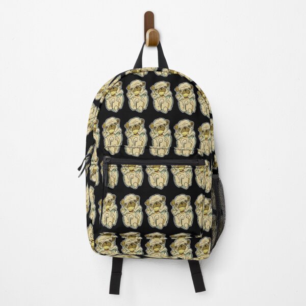 Item preview, Pug dog eating a cheeseburger designed and sold by SilentlyRob668.