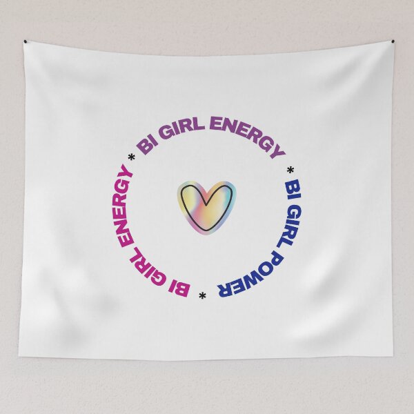 Item preview, Bi girl energy, bisexual colors. Girl power designed and sold by T-Look.