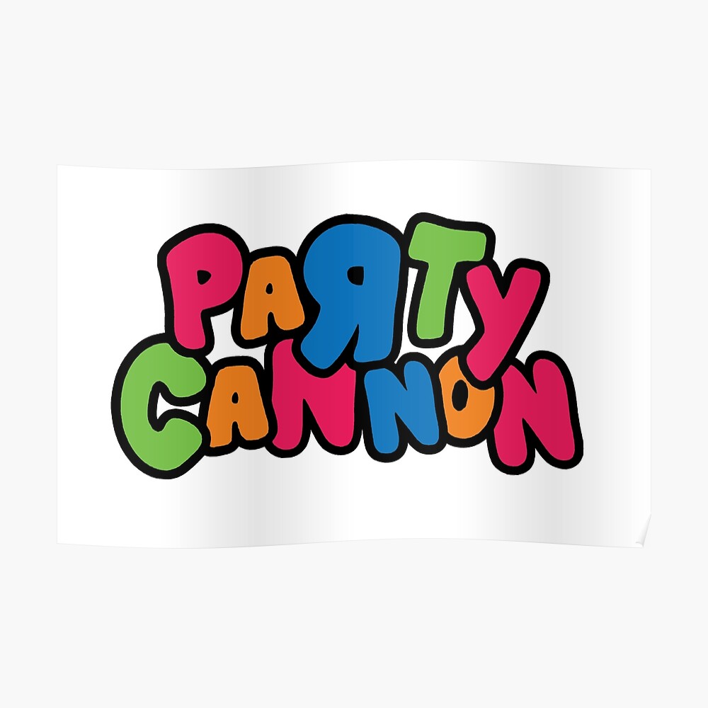 metal band logos party cannon