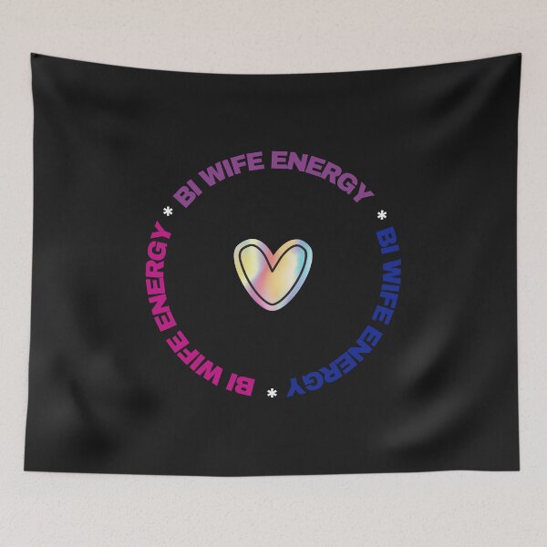 Item preview, Bi wife energy, bisexual colors. Girl power designed and sold by T-Look.
