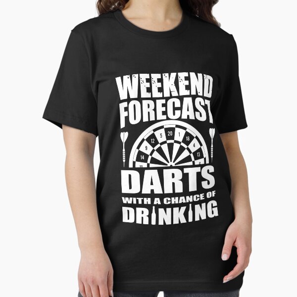 Item preview, Weekend forecast darts with a chance of drinking designed and sold by goodtogotees.