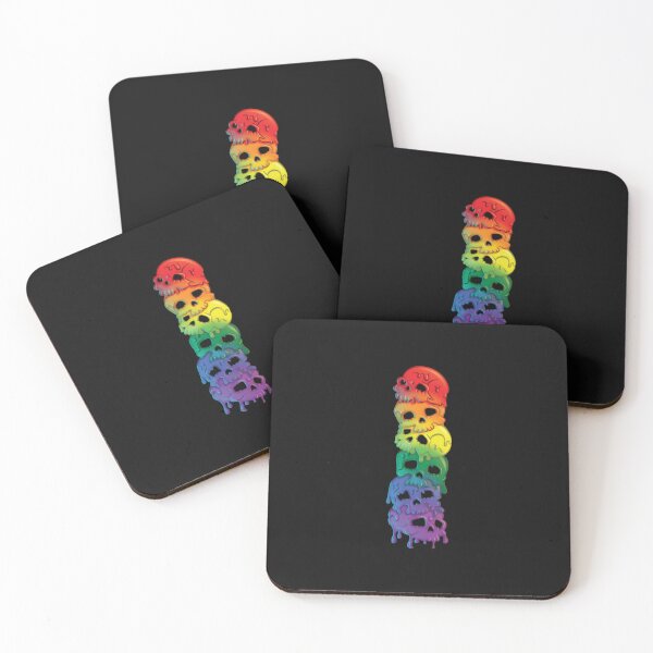 Item preview, Gay Pride Flag Rainbow Skulls LGBT  designed and sold by urbainplne.