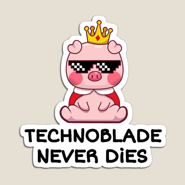 Technoblade never dies Sticker for Sale by Abdul Rafay