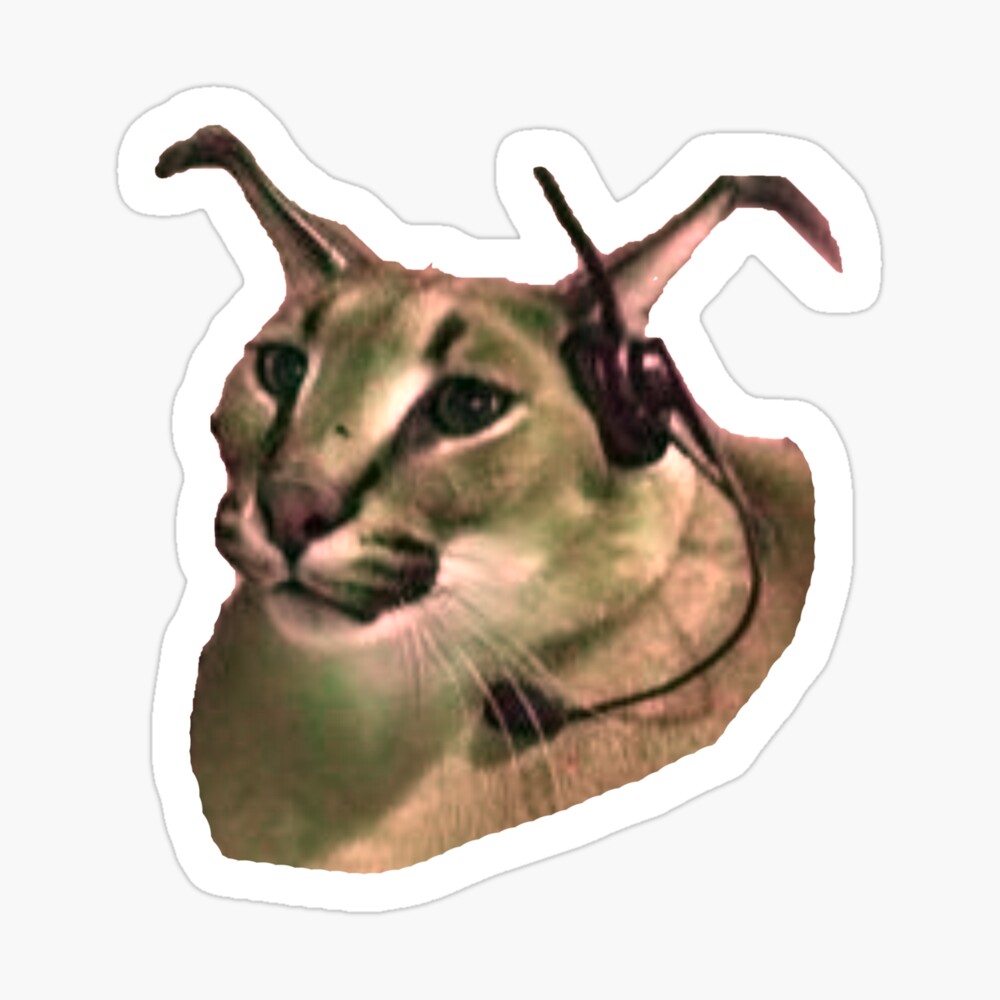 big floppa meme cat Sticker for Sale by LGBTHUMAN