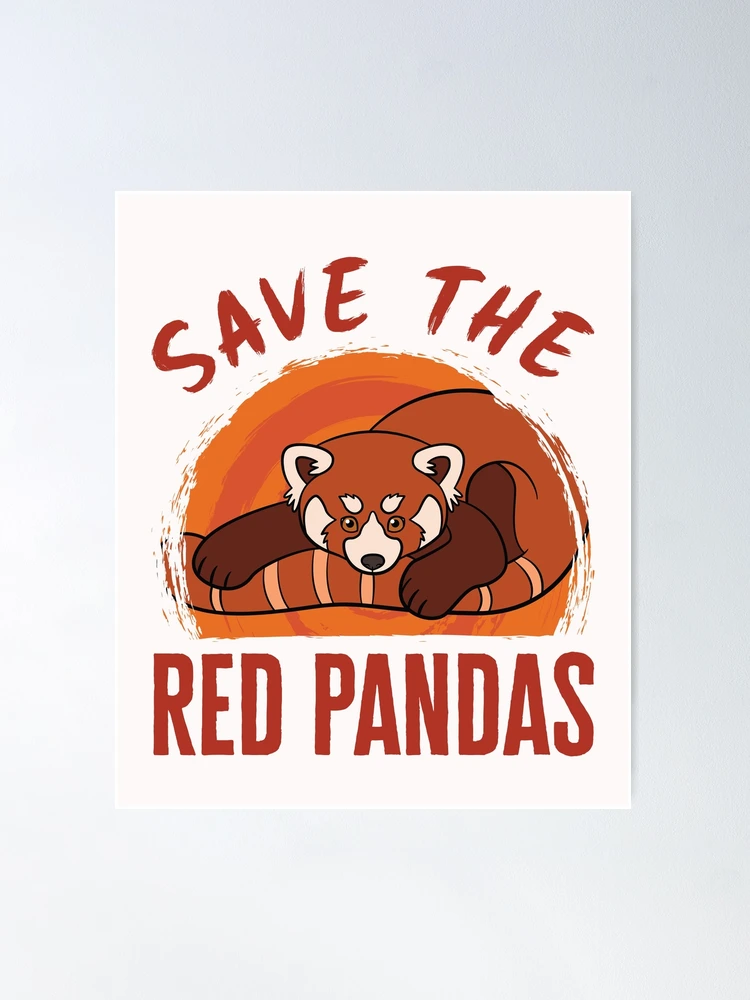 Salva a los pandas rojos Póster