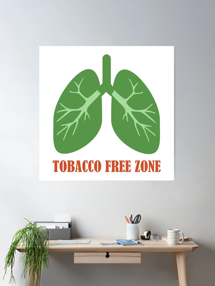 tobacco free area poster Zone Clean Air For Kids! Sign, Plastic | size: 7x5, White, NHE-16646 White This Is A Tobacco Free Workplace Sign with Symbol on Aluminum This is a TOBACCO-FREE &