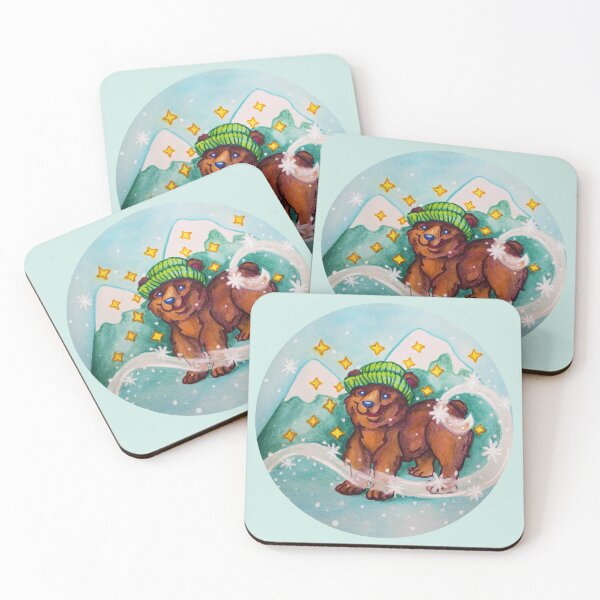 Item preview, Cute Winter Brown Bear (January) designed and sold by marsunicornio.