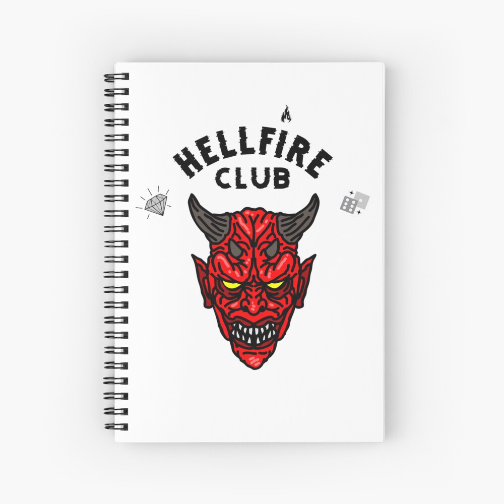 hellfire club eddie Spiral Notebook