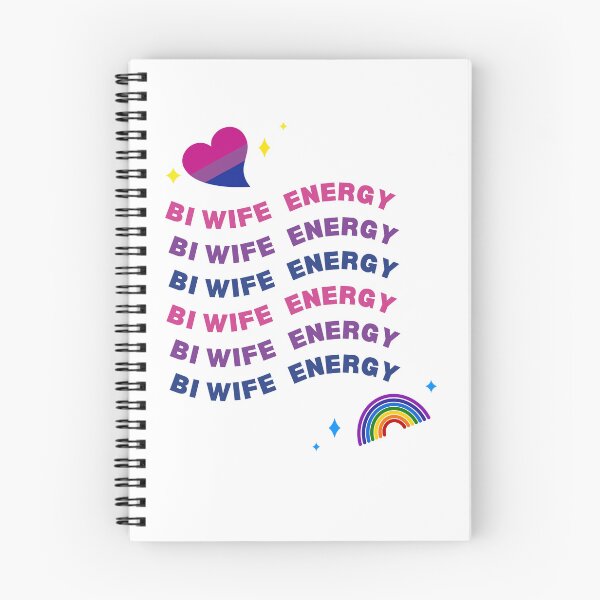 Item preview, Bi wife energy. Girl power, bisexual flag colors designed and sold by T-Look.
