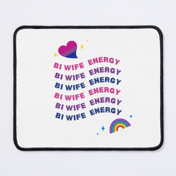 Item preview, Bi wife energy. Girl power, bisexual flag colors designed and sold by T-Look.