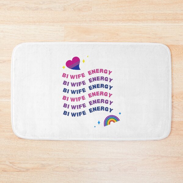 Item preview, Bi wife energy. Girl power, bisexual flag colors designed and sold by T-Look.