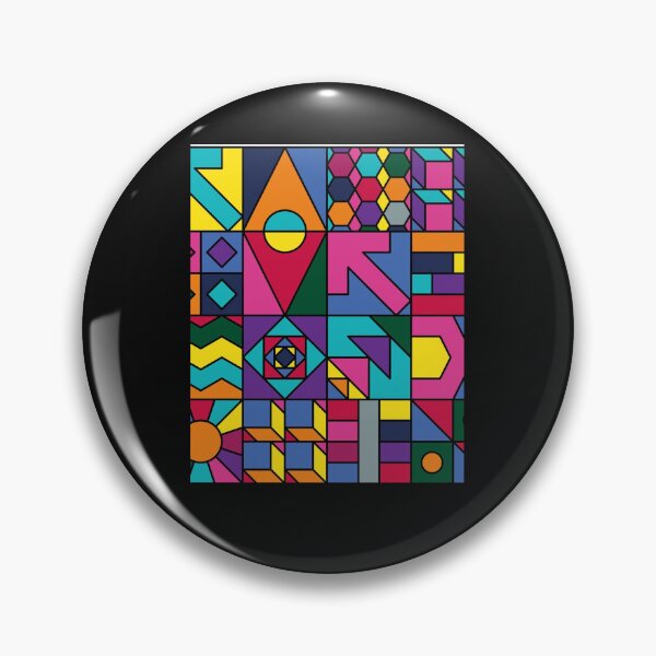 Item preview, Geometric artwork in a charming pop art style designed and sold by urbainplne.