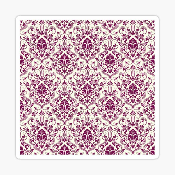 Damask Pattern Stickers for Sale