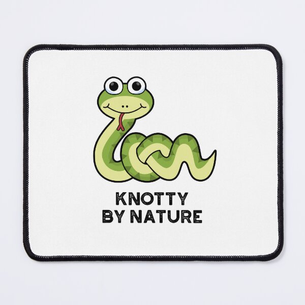 Item preview, Knotty By Nature Funny Snake Puns  designed and sold by punnybone.
