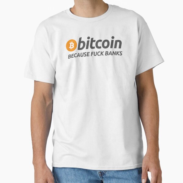 Artikel-Vorschau von Bitcoin, weil Banken scheißen, designt und verkauft von TheBitcoinStore.