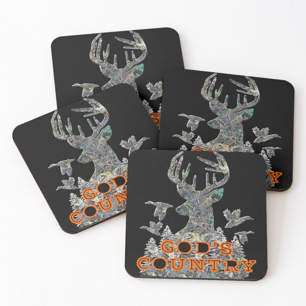 Item preview, God's Country Camouflage Whitetail Buck Deer, Camo Flying Ducks, Deer Hunting Camo Design designed and sold by LifeCrush.