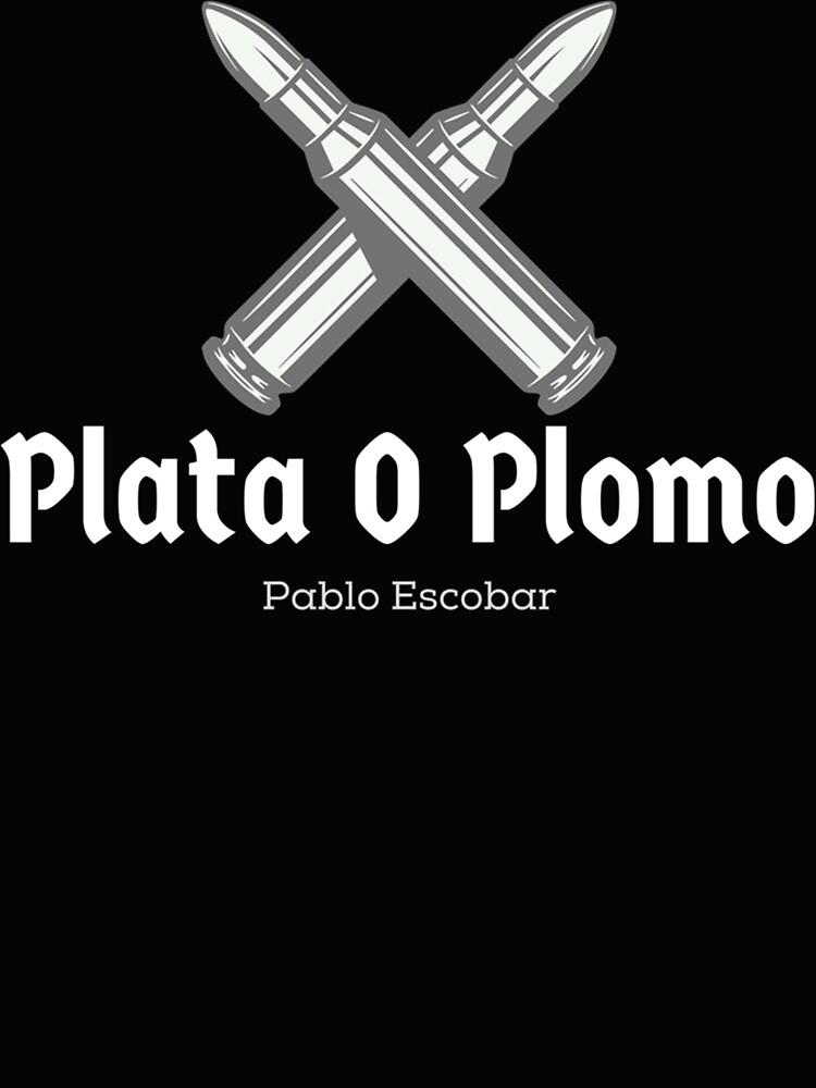 Lámina fotográfica «Pablo Escobar Platón o Plomo Plata o Plomo» de lynneedienc Redbubble