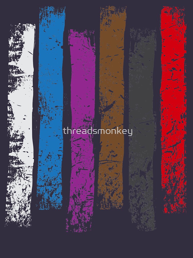 BJJ Belt Rank Vertical Stripes Shirt for Jiu Jitsu by threadsmonkey