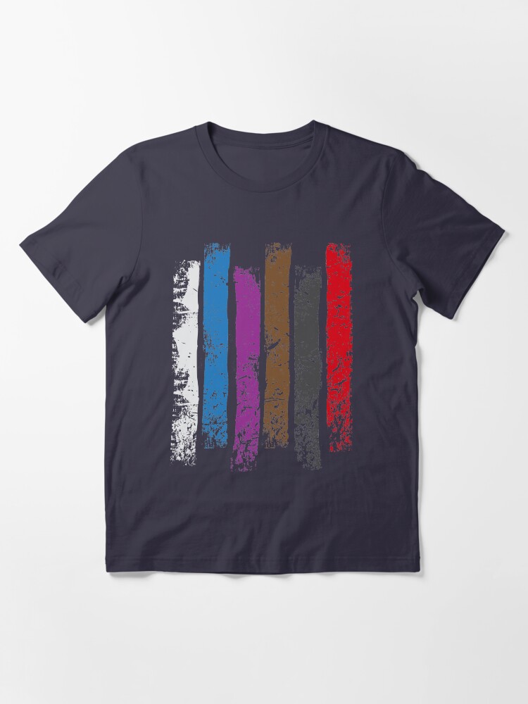 Alternate view of BJJ Belt Rank Vertical Stripes Shirt for Jiu Jitsu Essential T-Shirt