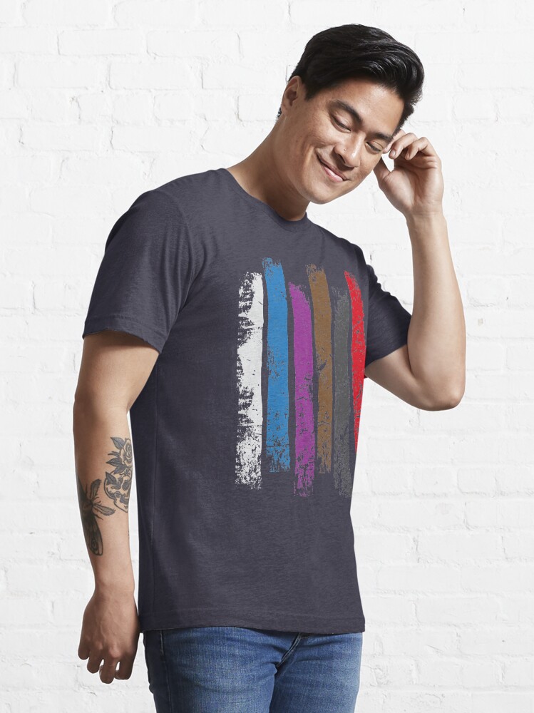 Alternate view of BJJ Belt Rank Vertical Stripes Shirt for Jiu Jitsu Essential T-Shirt