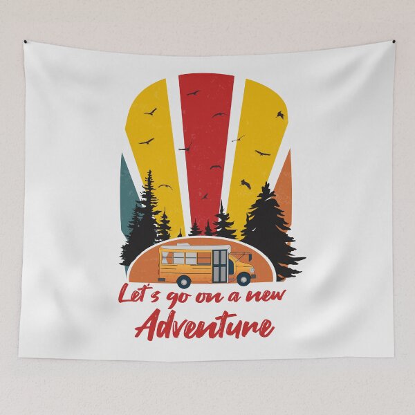 Item preview, let's go on a new adventure, bus life lovers designed and sold by AymenAllel.