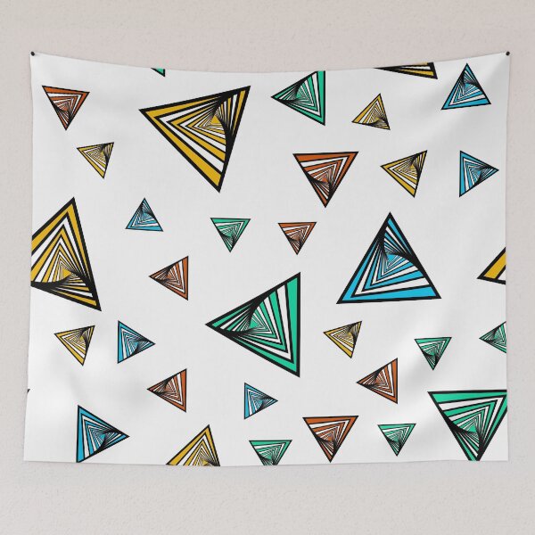 Item preview, striped triangle seamless pattern designed and sold by Hartics.