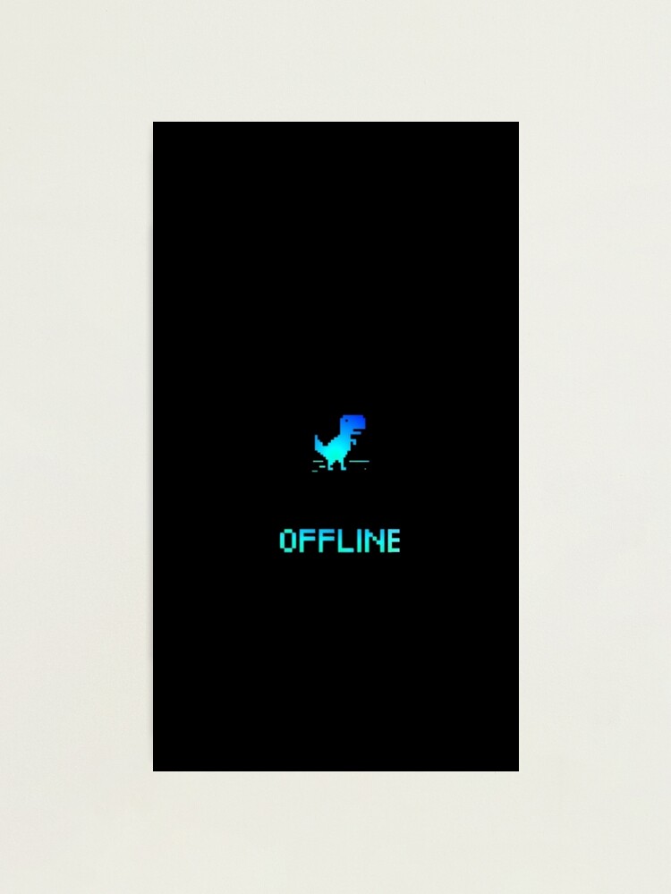 Google Offline Dinosaur Game - Trex Runner | Photographic Print