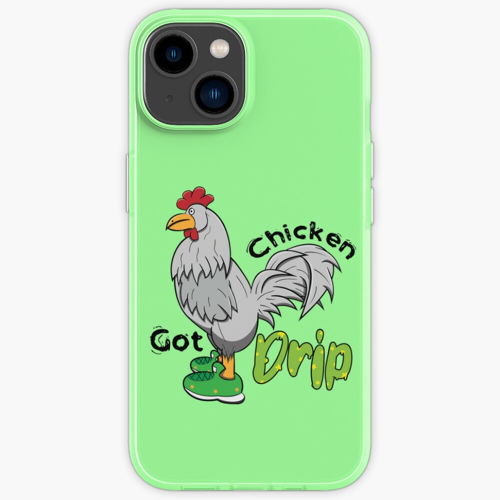 White Chicken With Green Shoes Chicken Got Drip