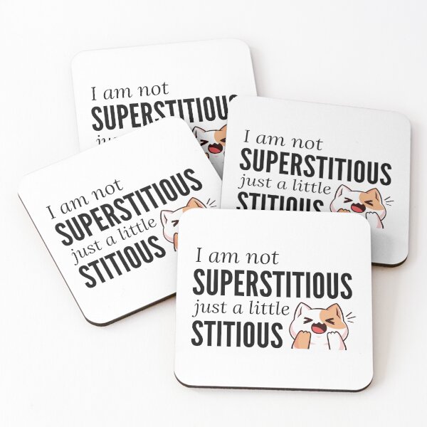 Item preview, I am not superstitious just a little stitious designed and sold by Larrix.